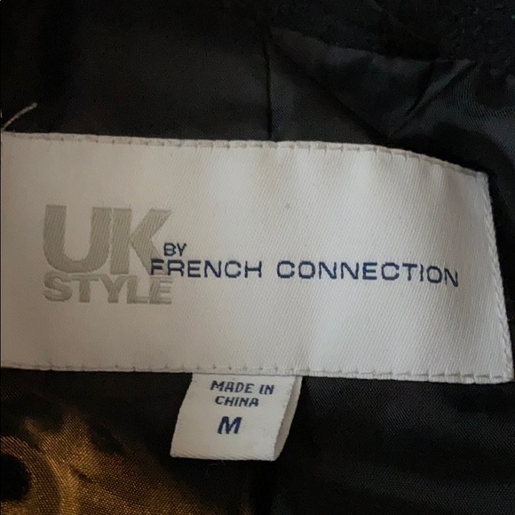 French Connection Charcoal Wool Blend Toggle Coat - Picture 4 of 6